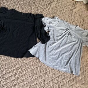 SHEIN Black and Gray Women's Blouses